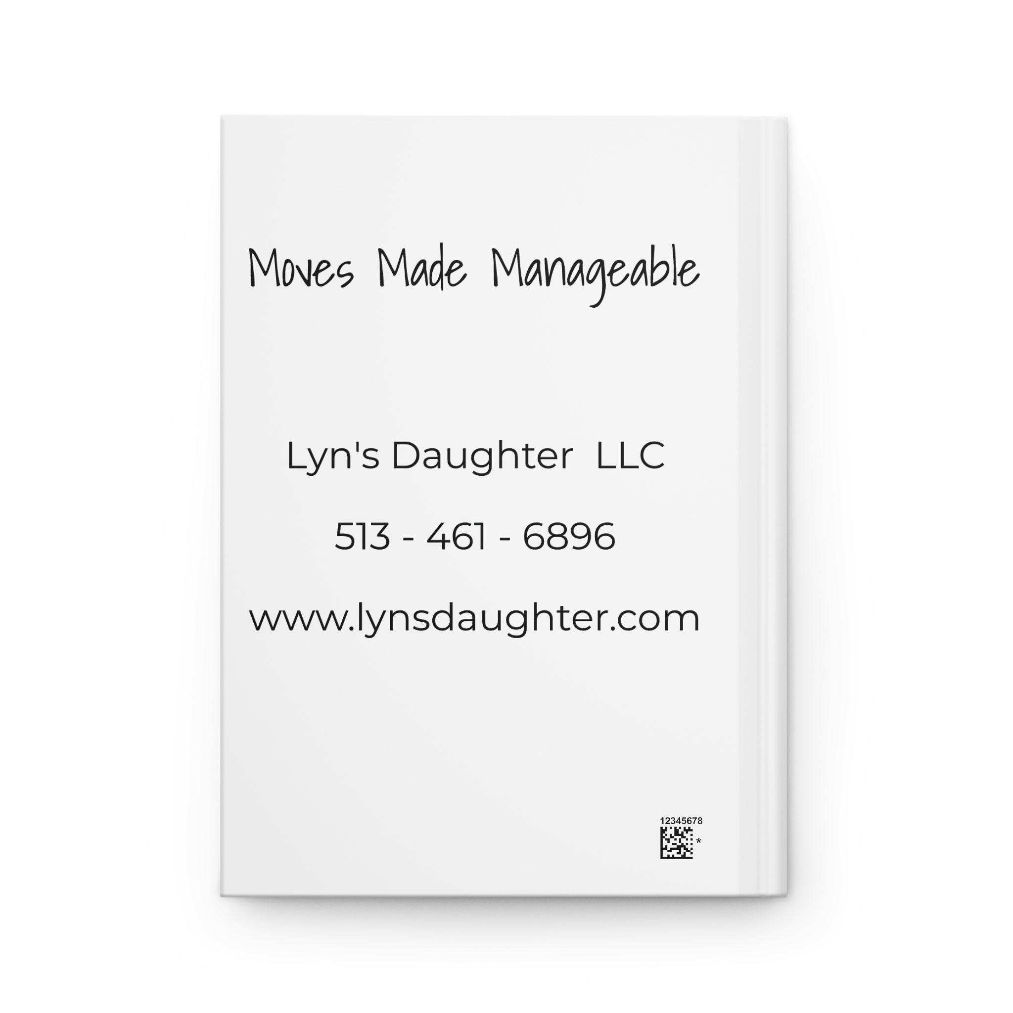 Moves Over Perfection Hardcover Journal — "Lyn’s Daughter" Organizer for Moving & Home Management